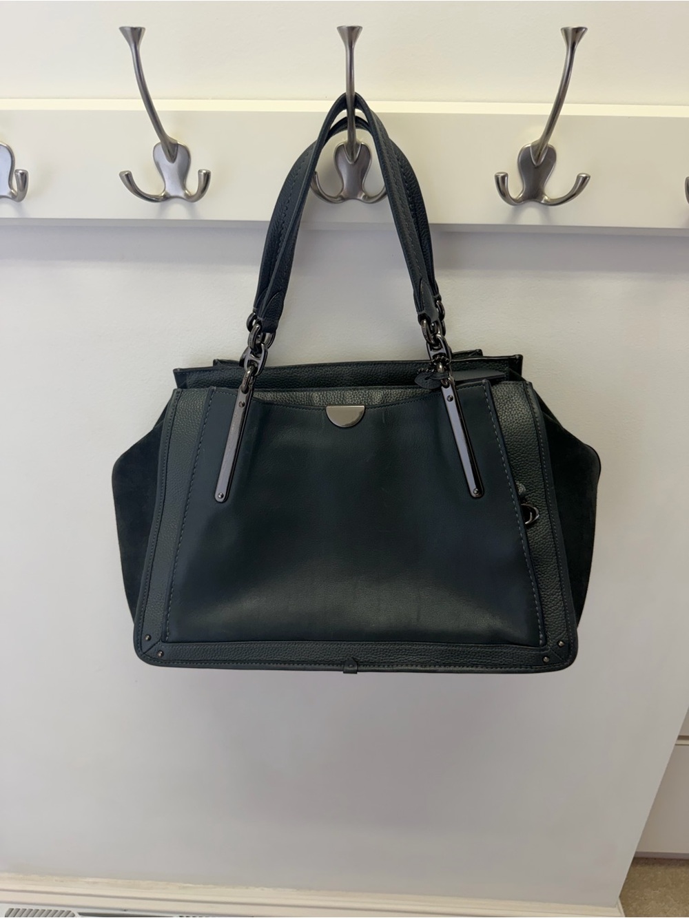 Coach Mediterranean Teal Dreamer 36 Leather Satchel